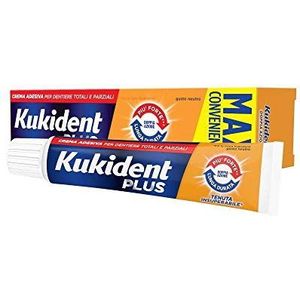 Kukident Plus Double Action Cream Premium lijm voor tandvervanging, neutraal smaak, 60 g