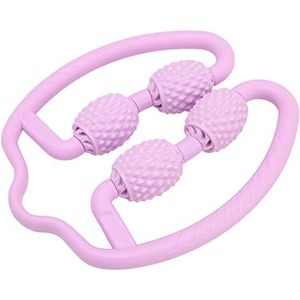 Massagerol voor nek dij kalf en been schuimrollen 4 wiel fit spier Handheld diep weefsel trigger point schuim myofacial gereedschap abductor handleiding, massage roller
