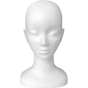 1 stuk schuim pruik hoofd model mannequin dummy bril hoed display standaard rek haarstukjes houder vrouwelijk(5)