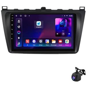 Android 12 autoradio 9"" Touchscreen Auto Stereo voor Mazda 6 GH 2007-2012 Ingebouwde Carplay Android Auto Ondersteunt WiFi GPS Bluetooth USB Stuurbediening/Mirror Link/achteruitrijcamera (Color : XY8