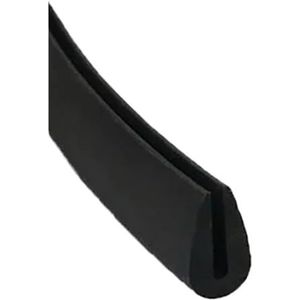 Rubberen glasafdichtingsstrip, zwarte rubberen U-vormige afdichtingsstrip for mechanische randafwerking in de auto, metalen hoekbeschermingsschild 1 stuk (20 mm x 30 mm x 1 meter)(8MMX15MMX1METER)