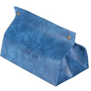 Extractie Tissue Box, Desktop Tissue Box, Opbergdoos voor Dressoir Slaapkamer(Blauw)