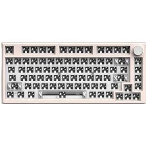 QPSJXN MK750 82 Bluetooth Wireless 2.4G Tri-Mode RGB Backlight mechanisch toetsenbord Hot Swap DIY (wit)