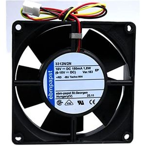 Papst 3312N/2N 18VDC 3-wire 92 * 92 * 32MM axial flow equipment fan