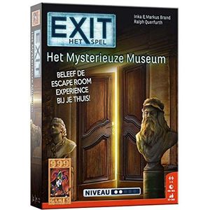 999 Games - EXIT - Het Mysterieuze Museum Breinbreker - vanaf 10 jaar - Genomineerd voor speelgoed van het jaar 2018, - voor 1 tot 4 spelers - 999-EXI09