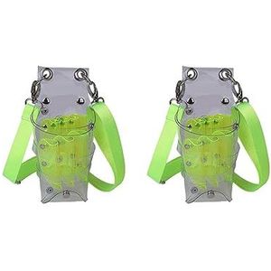Haarschaarholster tailleriem professioneel voor mannen vrouwen salon kapper helder 8x22 cm, 2 Set (Groen 8x22cm), 8x22cm, als beschrijving