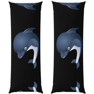ERSDWRE Baby Dolfijn Decoratieve Kussensloop Lange Kussensloop Gebruikt Voor Bedden Banken Binnenplaatsen Lichaam Kussensloop