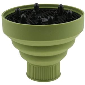 Plastic Opvouwbare Siliconen Styling Föhn Blower Diffuser Tool Groen