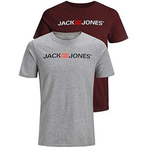 Jack & Jones T-shirt voor heren, set van 3 stuks, L