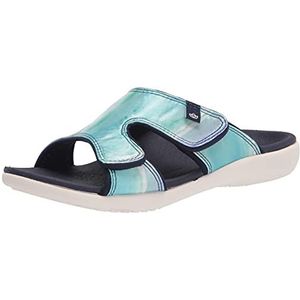 Spenco Women's Slide Sandal Flip-Flop, Peacoat, 6