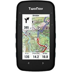 TwoNav Cross Plus, GPS-fietscomputer met 3,2-inch scherm voor MTB, fietsen, trekking of wandelen inclusief kaarten. Kleur Turkoois