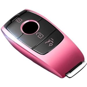Sleutelbehuizing Autosleutel Case Cover Shell Fob Accessoires Voor ABCES Klasse W213 S213 W167 W177 W222 W247 V167 C118 C257 C239 Autosleutelhoesje(Pink)