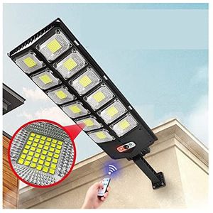 Zonne-straatverlichting, Outdoor Solar Lampen 3Modes Afstandsbediening Led Solar Street Light 720LEDs Waterdichte Tuinlamp for Huis En Tuin