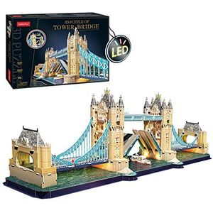 3D Puzzel Tower Bridge Londen | 3D Puzzel Bekende Wereld Gebouwen | 157 Stuks | 3D Meerkleurige Puzzel | 3D Puzzel Kinderen en volwassenen l 3D Puzzel Wereld Steden l 3d puzzel model bouw