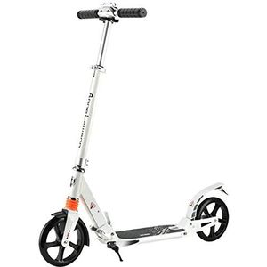Scooter for volwassenen Opvouwbare scooter for volwassenen met grote wielen In hoogte verstelbare sportscooter met dubbele vering Verjaardagscadeaus for kinderen vanaf 8 jaar Ondersteunt 220 lbs (Col