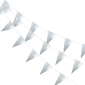 Slinger Vlaggenlijn Zilver 20 Meter Verjaardag Slinger Voor Binnen En Buiten