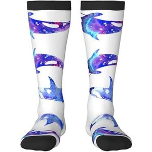 Orca orka volwassen grappige 3d sokken crew sokken nieuwigheid sokken gag geschenken, zachte gezellige sokken., 2 Zwart-1, Eén Maat