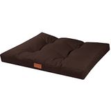 BedDog® BENNY hondenbed - comfortabel dik kussen voor honden en katten Oxford-stof, hondensofa, hondenmat hondenmatras pillow, bruin L 76x50x10cm