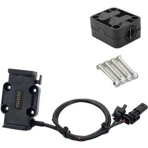 Telefoonhouder Motorfiets Voor BMW Voor R1200RT Voor R1250RT Adventure Navigatie Beugel Motorfiets USB Mobiele Telefoon GPS Draadloos Opladen Ondersteuning Navigatie Plaatbeugel (Color : -Black - 12m