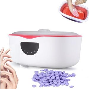 TUPOSTAR Paraffin Wax Machine for Hands and Feet, 4000ML Large Capacity Paraffin Bath with Digital Display, Adjustable Temp (45-75°C) & Timer for Home Paraffin Spa,Rood