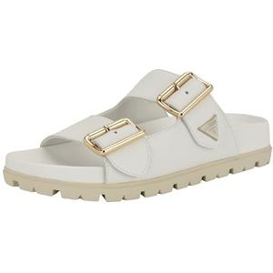 Guess Fasten sandaal voor dames, Wit Leer 141, 9 UK