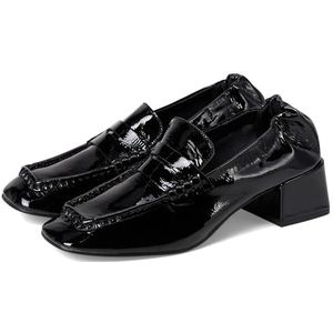 Steve Madden Estee Pump voor dames, Zwart Crinkle Patent, 38 EU