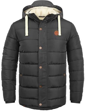 Blend - BHFrederic - Winterjas - Grijs - Gewatteerd - Met Afneembare Capuchon