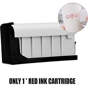 Draagbare Printer, PrintPods Handheld Printer Mini Draagbare Inkjet Tattoo-printer met inktcartridge WiFi-verbinding(Only Red ink)