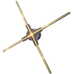 3D Hologram Projector Reclame Display Ventilator Muur Gemonteerde Speler 3D Blote Oog 2K HD LED Foto Video Ventilator Met 624 Stuks LED