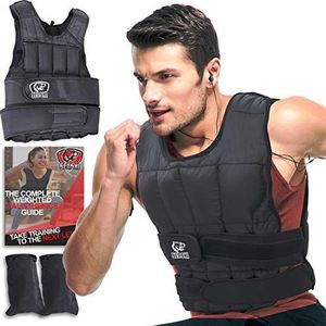 Senshi Japan Verstelbaar gewogen vest 30 KG | Perfect hardloopvest voor hardlopen, cardio, squats etc. Gewichtsvest voor mannen, vrouwen, kinderen | Gevuld loopgewicht vest