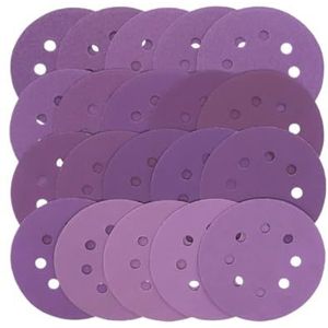 schuurpads, 10 stuks 5 inch schuurschijf met klittenband 60-10000 korrel schuurpapier aluminium for het afwerken van houten meubels, metaal slijpen, autopolijsten(3000)