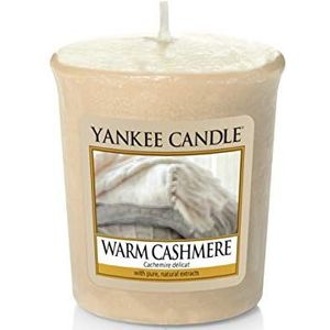 Yankee Candle Warmer kasjmier votief-geurkaars, 49 g, plastic, beige, 4,6 x 4,5 x 5,5 cm