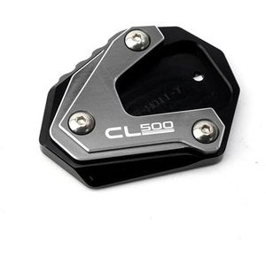 Vergroting standaard CL500 CL250 CL300 CL 250 300 500 2023 Accessoires Motorfiets Aluminium Zijstandaard Uitbreiding Kickstand Vergroten Pad (Kleur : Titanium2)