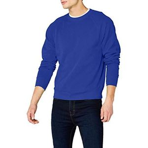 Fruit of the Loom - Raglan sweatshirt voor heren, blauw (blauw - koninklijk blauw), L/Tall