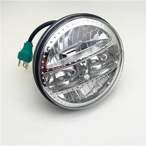 LED koplamp 30w 5,75 Inch Motorfiets Led Koplamp Met Hoge Dimlicht Voor Iron 883 Voor Dyna Voor Sportster Voor Softail Voor Street Wide Drving Light led-motorlamp(Chrome)
