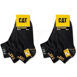 Caterpillar CAT WORK SNEAKERS werksneakers, sneakers, werksokken, sokken, kousen, in maat 39-50, 6 paar, zwart, 6 paar, 43-46 EU