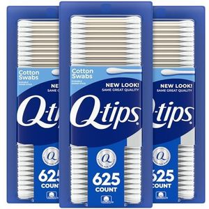 3 x Q-tips wattenstaafjes, 625 ct