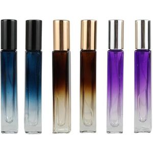Lrocotanc Parfumverstuiver - parfumvuller 6 stuks 10 ml - parfumverstuiver voor onderweg - navulbaar - parfum reisfles - zakverstuiver (3 kleuren x 2)