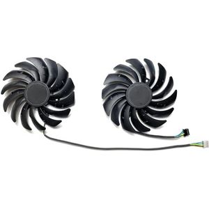 Voor MSI voor GeForce RTX3050 3060 3060ti 3070 8GB VENTUS 2X OC Wantushi grafische kaart vervangende ventilator PLD10010S12H(A pair of fans)