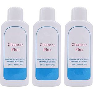 Warm Girl 3pcs nagellak-residureiniger 60 ml, voorbereiding en nazorg, UV-led-manicure-gel basisdoekje, multifunctioneel voor het desinfecteren van nagelplaten en voor het verwijderen van kleverige lagen