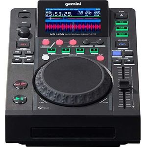 Gemini MDJ-600 DJ Media Player met 4,3 inch kleurendisplay en 5 inch jogwheel