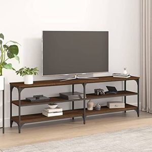 AJJHUUKI Entertainment Centra & TV Stands Tv-meubel Bruin Eiken 160x30x50 cm Engineered Houten Meubels