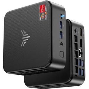 NiPoGi HISTTON Mini-pc, 32 GB DDR4, 1 TB SSD, AMD Ryzen 7 5825U (tot 4,5 GHz, 8C/16T), micro-desktopcomputer voor kantoor, thuisbioscoop, vergadering, business, trip, Wifi6, Bluetooth 5, 2, DP+ HDMI +