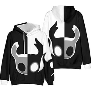 Hollow Knight Hoodie Man/Vrouw Casual Sweatshirt Lange Mouw Hoodie Streetwear 3D Hooded Trainingspak, Ym05537a01, XS