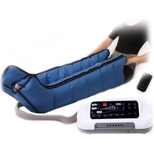 Luchtcompressie Massageapparaat voor Benen & Voeten met 6 Programma’s - Verstelbare Laarzen voor Lymfedrainage, Vermindering Zware Benen, Spataderen en Spierherstel (Incl. Timer)