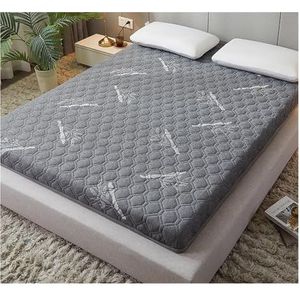 Matras Van Volledige Grootte, Latex Vulmatras Vijflaags Samenstelling Matras Hoge Rebound Gedempte Thuis Verdikte Tatami Matten Spons Matras (Color : Gray 1, Size : 120 * 190CM*7CM)