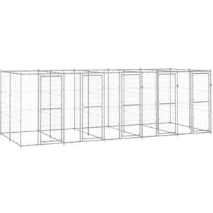 Outdoor Hondenkennel verzinkt staal 40ft