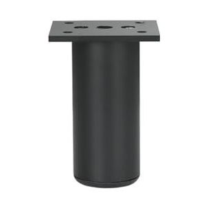 MIKFOL Aluminiumlegering kast poten tafel en stoel voetpads verstelbare bank poten badkamer kast tv-kast salontafel meubels ondersteuning benen (kleur: 10 cm zand zwart)