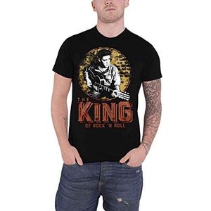 Elvis Presley officieel de koning van Rock 'n Roll heren T-shirt