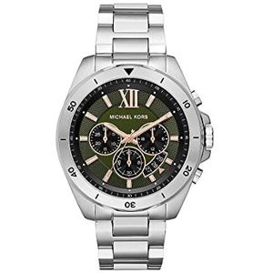 Michael Kors Brecken - chronograaf horloge met zilver roestvrij staal voor heren MK8984